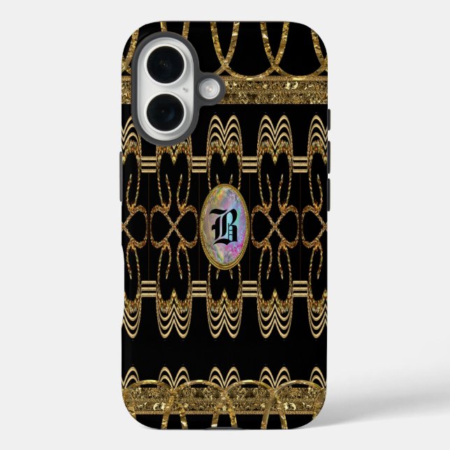 Coques Case-Mate iPhone Sharnerborge Pretty VI Girly Monogramme (Verso)