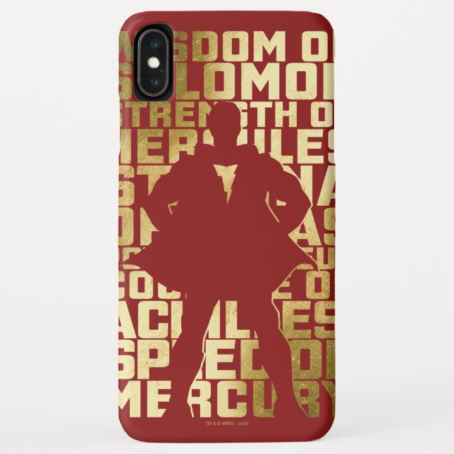 Coques Case-Mate iPhone SHAZAM ! | Capacités Golden Typography Graphic (Dos)