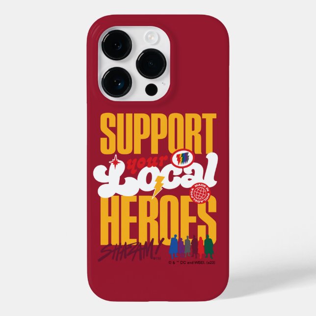 Coques Case-Mate iPhone SHAZAM ! Furie des dieux | Soutien aux héros locau (Verso)