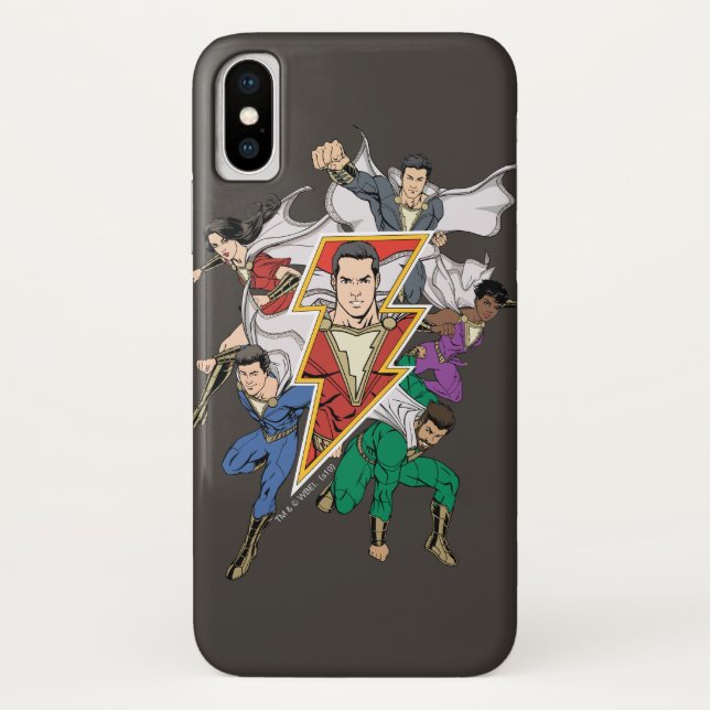 Coques Case-Mate iPhone SHAZAM ! | Shazam Family Graphic (Dos)