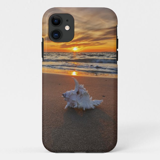 Coques Case-Mate iPhone Shell à la plage à l'île du coucher du soleil | (Dos)