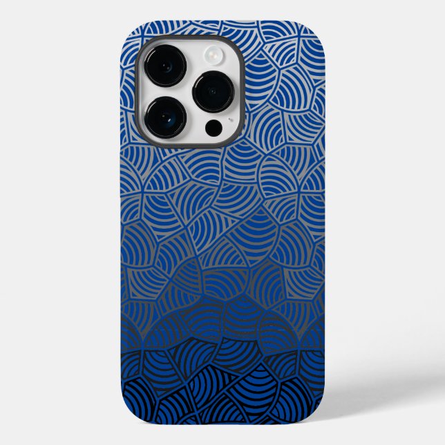 Coques Case-Mate iPhone Shell motif.04.w DBlue BG (Verso)
