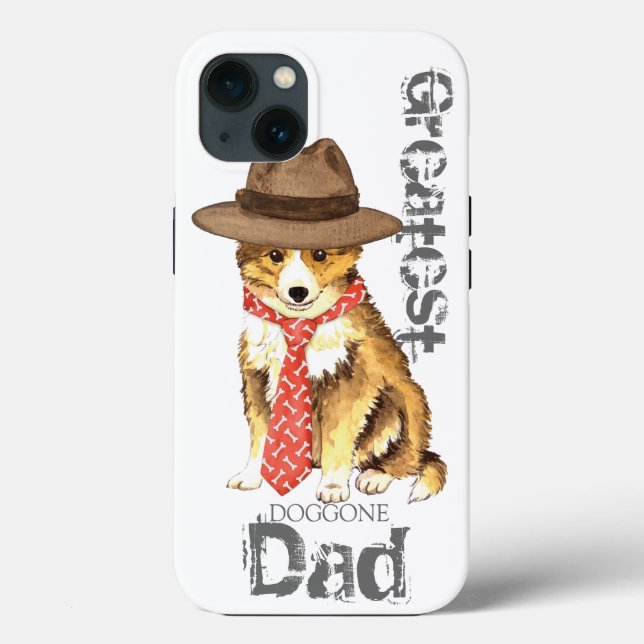 Coques Case-Mate iPhone Sheltie papa (Verso)