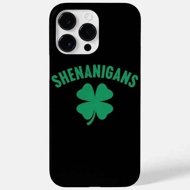 Coques Case-Mate iPhone Shenanigans Shamrock Saint-Patrick Rétro  (Verso)