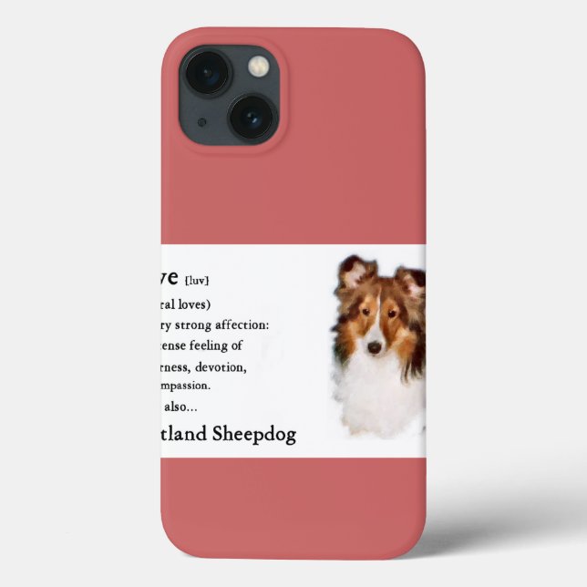 Coques Case-Mate iPhone Shetland Sheepdog Amateurs de Sheltie Cadeaux (Verso)