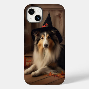 Coque Case-Mate iPhone Shetland Sheepdog Citrouille Halloween effrayant