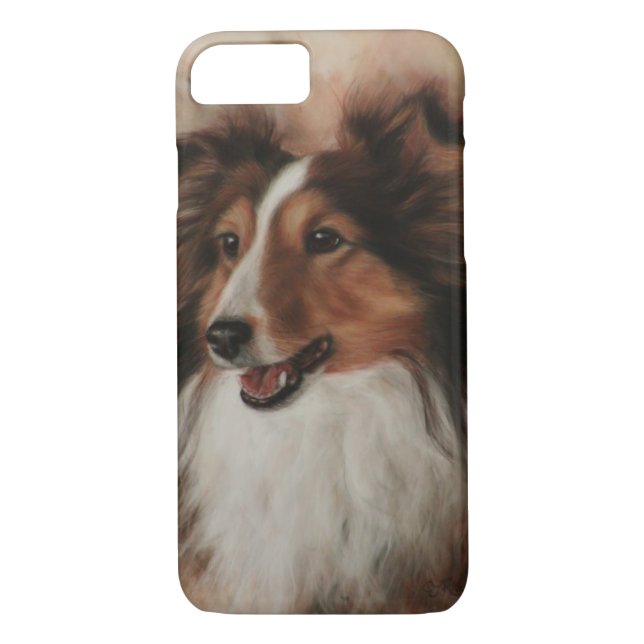 Coques Case-Mate iPhone Shetland Sheepdog Sheltie sourire (Dos)