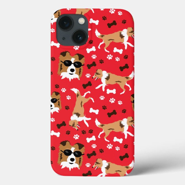 Coques Case-Mate iPhone Shetland Sheepdogs Shelter Motif chien mignon (Verso)