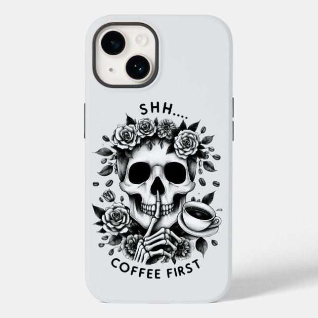 Coques Case-Mate iPhone Shhh...Café d'abord (Verso)