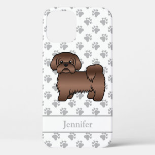 Case-Mate iPhone Case Shih Tzu Brun Marron Cartoon Chien Mignon & Nom