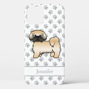 Case-Mate iPhone Case Shih Tzu de dessin animé chien doré avec masque no