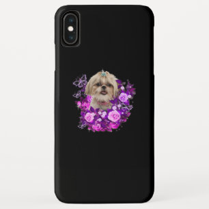 Case-Mate iPhone Case Shih Tzu Dog Purple Rose Flower Floral Venin Idea