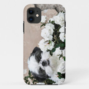 Coque Case-Mate iPhone Shih Tzu et roses