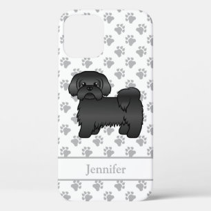 Case-Mate iPhone Case Shih Tzu noir mignon chien de dessin animé & nom