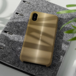 Case-Mate iPhone Case Shiny Metallic Faux Gold Background
