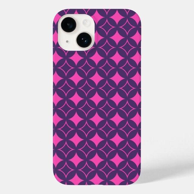 Coques Case-Mate iPhone shippo rose et violet (Verso)