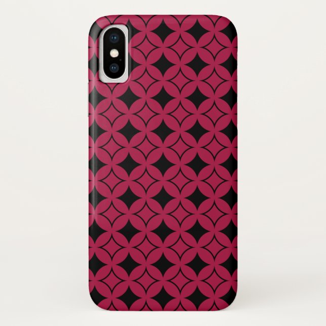Coques Case-Mate iPhone Shippo rouge et noir (Dos)