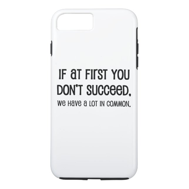 Coques Case-Mate iPhone Si au début vous ne réussissez pas (Dos)