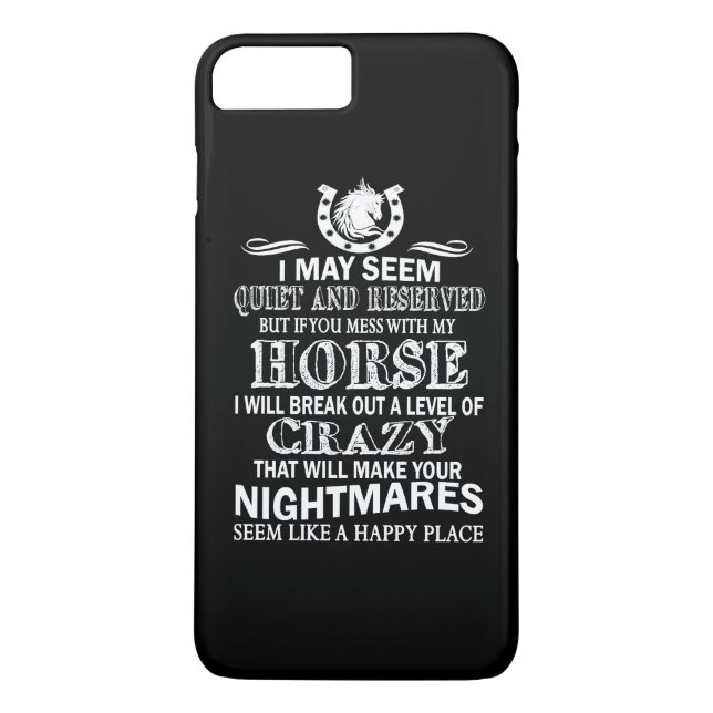 Coques Case-Mate iPhone Si vous salissez avec mon cheval (Dos)