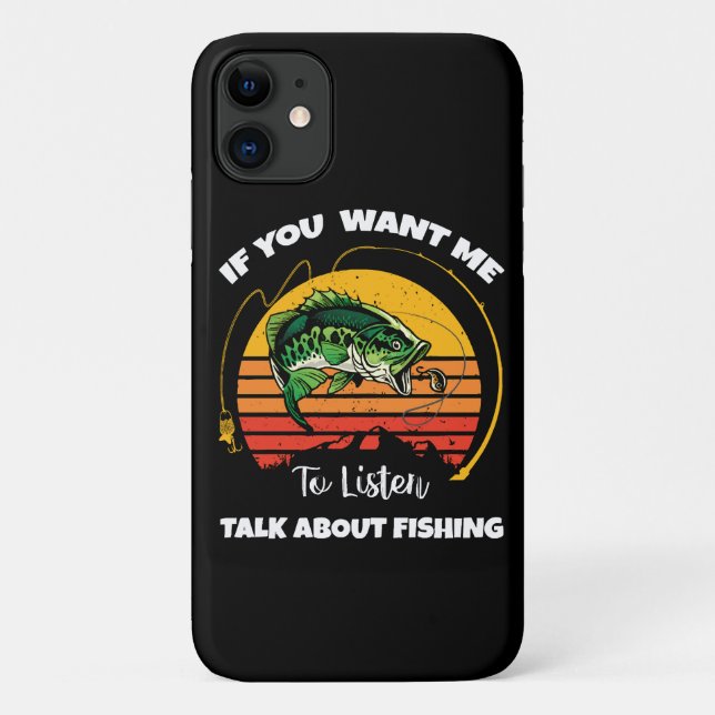 Coques Case-Mate iPhone Si vous voulez que je vous écoute parlez de pêche (Dos)