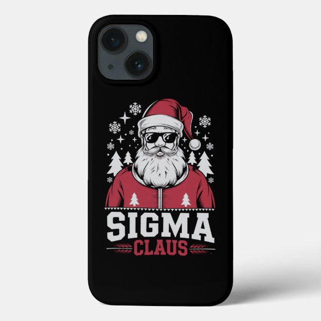 Coques Case-Mate iPhone Sigma Claus Cool Père Noël Noël Rizz Rizzler Mème (Verso)
