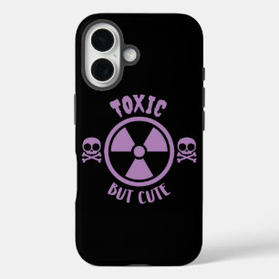 Coque Pour iPhone 16 Signal d'avertissement toxique mais mignon
