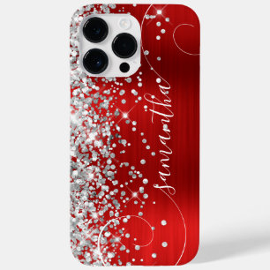 Coque Case-Mate iPhone Signature de la crème glacée rouge et d'argent