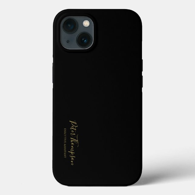 Coques Case-Mate iPhone Signature élégante du script d'entreprise (Verso)