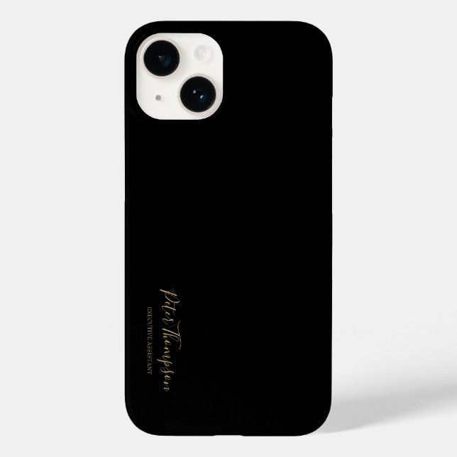 Coques Case-Mate iPhone Signature élégante du script d'entreprise (Verso)