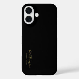 Coque Pour iPhone 16 Signature élégante du script d'entreprise