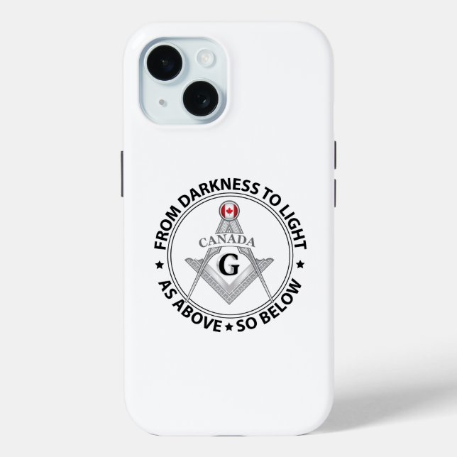 Coques Case-Mate iPhone Signe de la franc-maçonnerie Canada (Verso)