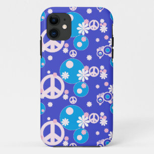 Coques Pour iPhone signe de paix bleu