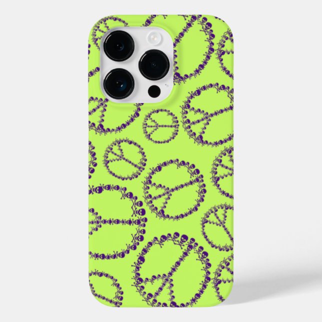 Coques Case-Mate iPhone Signe de paix de Skully (Verso)