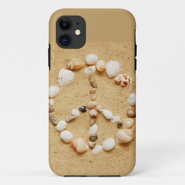 Coques Case-Mate iPhone Signe de paix minuscule de coquillage (Dos)