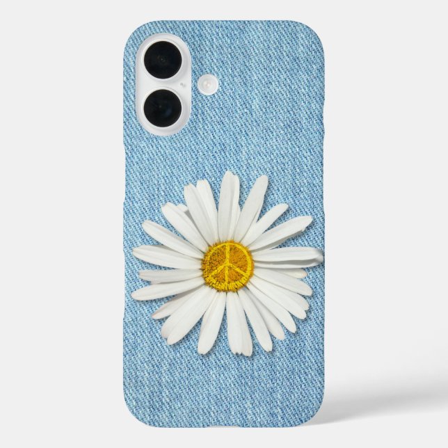 Coques Case-Mate iPhone Signe de symbole de paix intérieure de fleur de ma (Verso)