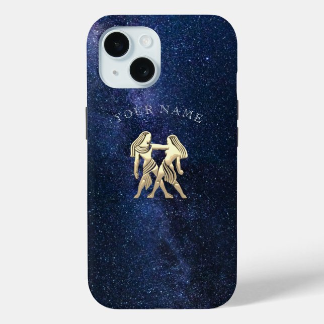Coques Case-Mate iPhone Signe du zodiaque Gémeaux (Verso)