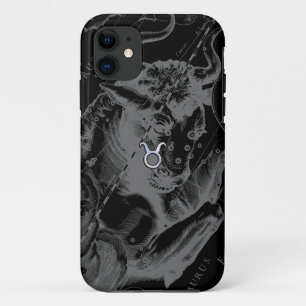 Case-Mate iPhone Case Signe du zodiaque Taureau de style Chrome sur déco