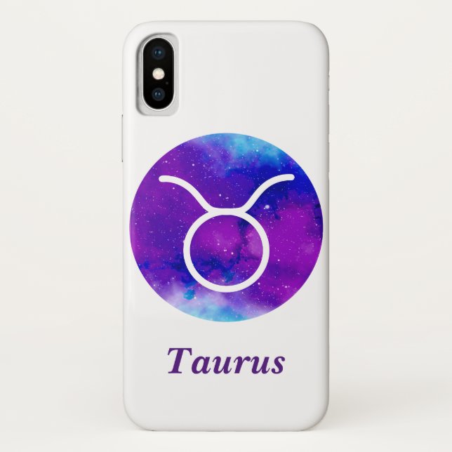 Coques Case-Mate iPhone SIGNE Zodiaque tendance Taurus Nebula violette (Dos)