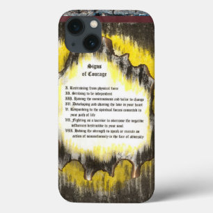 Etui iPhone 13 Signes de courage