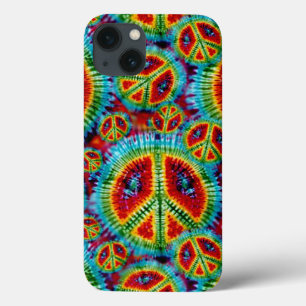 Coques Pour iPhone Signes de paix de colorant de cravate