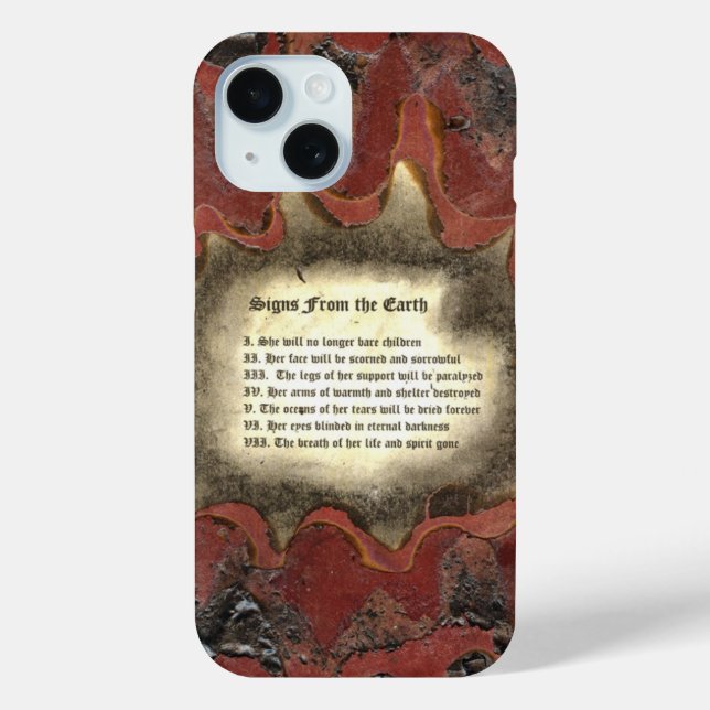 Coques Case-Mate iPhone Signs From The Earth (Verso)