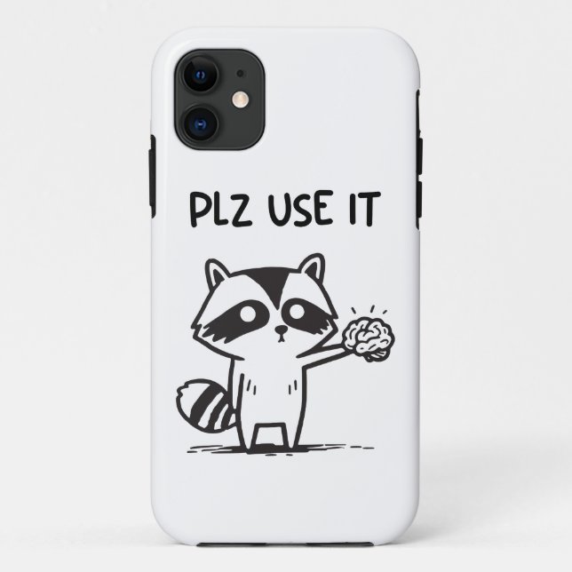 Coques Case-Mate iPhone S'Il Vous Plaît Utiliser - Funny Racoon Sarcastiqu (Dos)