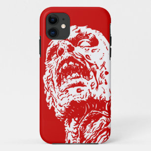 Silence de 5 Coques pour iPhone Zombie rouge sang