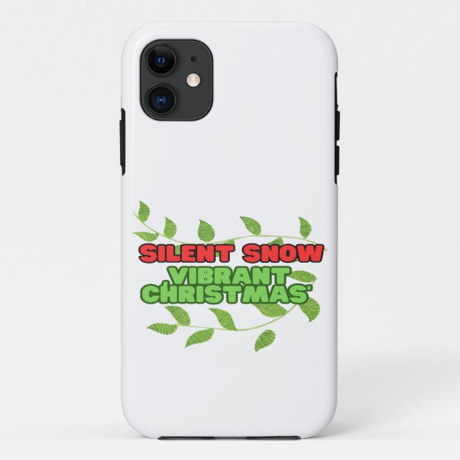 Coques Case-Mate iPhone Silent and Vibrant Christmas (Dos)