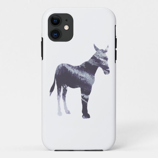 Coques Case-Mate iPhone Silhouette abstraite de mule (Dos)