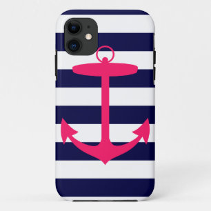 Coque Case-Mate iPhone Silhouette Ancre rose