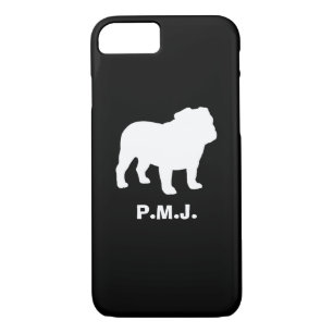 Case-Mate iPhone Case Silhouette anglaise de bouledogue avec le texte
