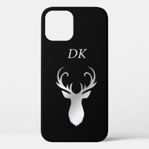 Etui iPhone Case-Mate Silhouette argentée de cerfs communs d'Antler de