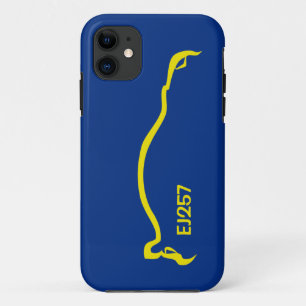 Etui iPhone Case-Mate Silhouette bleue/jaune de STI "EJ257"