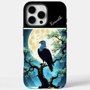 Coque iPhone 16 Pro Max Silhouette d'aigle sur le Willow